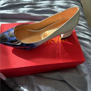 Stylish Blue and Black Women's Heels